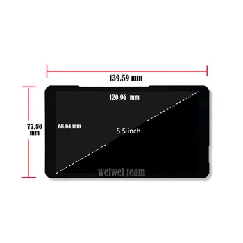  5.5 Inch Portabil Monitor 1920x1080 Ecran Tactil Capacitiv Pentru Chromecast Android Set Top Box Raspberry Pi 4 4B Camera de Afișare