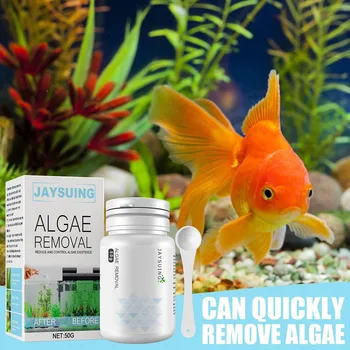  50g Acvariu de Purificare a Apei Instrumente Algicid Alge Respingător Agent Rezervor de Pește Iaz Curățare de Praf Moss Remover cu Lingura