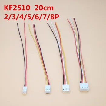  50PCS KF2510 2.54 Conector Plug Cablu 20cm Lung 26AWG 2/3/4/5/6/7/8P Singur Capăt