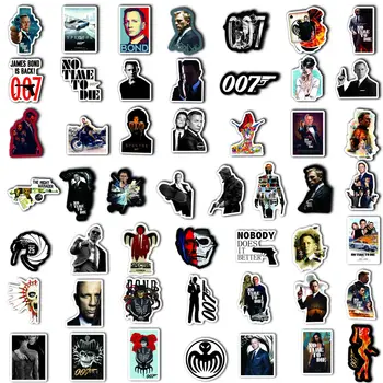  50Pcs Legenda Britanic James Bond 007 Autocolante Graffiti Autocolante pentru DIY Depozitare Laptop Skateboard Motociclete Biciclete Autocolante