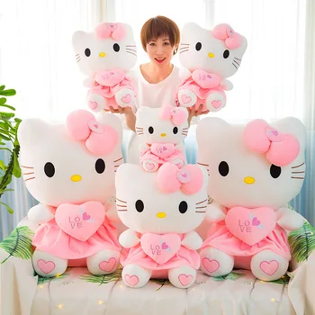  55cm Sanrio Drăguț Hello Kitty Roz Melodia Mea Păpușă de Pluș Jucarii moale Pentru Copii Copii, Fete Ziua de Crăciun Cadouri Surpriza
