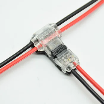  5Pcs/2 buc 2 Pin 2 Mod de 300v 10a Universal Compact Cabluri de Sârmă Conector T FORMA Conductor Terminal Block Cu Maneta AWG 18-24 de led-uri