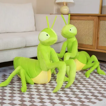  70*50 cm Realiste Verde Mantis Jucării de Pluș Viața Reală Insecte Pluș Animale de Pluș Jucărie Moale Papusa Pentru Copii Baieti Cadouri