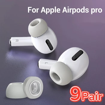  9/6/3Pair S M L Mărime Silicon Moale de Înlocuire Ureche Sfaturi Pentru Apple Airpods Pro Wireless Bluetooth pentru Căști Auriculare Acoperă Dopul
