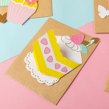  9pcs mesaj de ziua de naștere carduri de copii fericiți cadou de ziua eticheta carduri mini felicitari en-gros