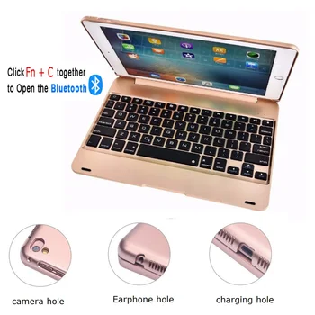  ABS Tastatura Coque pentru iPad Pro 9.7 2016 Caz Cu Tastatura Wireless A1673 A1674 Caz pentru iPad 9.7 Pro Keyboard Cover