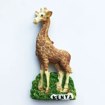  Africa, Kenya Animal Magnet De Frigider Turism De Suveniruri Acasă Decore Pictura De Mână Meserii Girafa Magnet De Frigider Autocolante Cadou