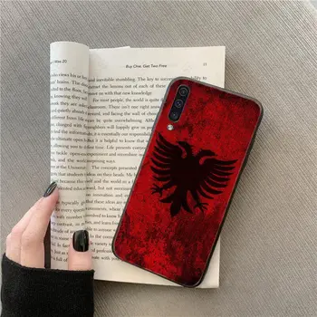  Albania Flag Vultur Caz de Telefon Pentru Samsung Galaxy A51 A71 A21S A10 A20S A20E A30S A40 A50 A70 A11 A40 M31 M30S Acoperi