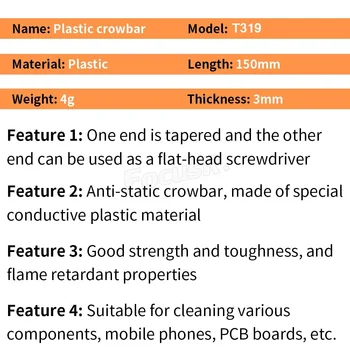  Anti Static Spudger Plastic Rangă ESD ranga Stick de Deschidere Instrument Pentru Telefon Mobil Ecran LCD Dissambly Instrumente de Reparare Kit