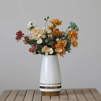  Antic Flori Artificiale Crizantema/Mac DIY Petrecere de Nunta Decor Acasă Mătase Recuzită Fotografie