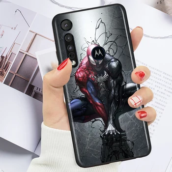  Avengers Marvel Spider Man Caz Pentru Motorola Moto G8 G9 E20 E7 E6 Unul Marco Hyper Fusion Power Edge Plus Black Capacul Telefonului