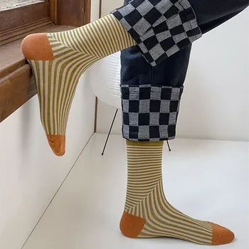  Bumbac De Înaltă Calitate Pentru Femei Șosete De Moda Casual Cu Dungi Harajuku Streetwear Sport Șosete Japonia Stil Fete De Liceu Șosete Lungi