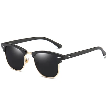  Bărbați ochelari de Soare Polarizat Bărbați Femei de Moda de Epocă Semi fără ramă 2020 Designer de Brand Pătrat Razele de Soare Ochelari Oculos De Sol UV400