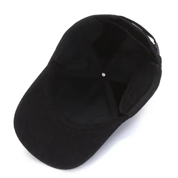  Bărbați tendință de design de cusut cald pălărie de baseball de vârstă mijlocie și vârstnici nou în aer liber, plus catifea groasă de protecție pentru urechi capac
