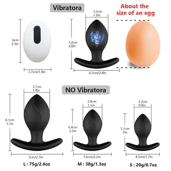  Control de la distanță Anal Vibrator pentru Bărbați Butt Plug dildo Vibrator Masaj de Prostata Tapon Anal Masturbare Adult Sexshop Prodcuts