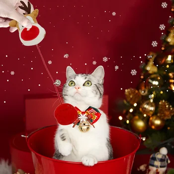  Crăciun de pluș jucărie pisica Drăguț Tachineze Pisica Bastoane Tema de Craciun animale de Companie Interactive Bastoane de Desene animate Mos Craciun Xmas Copac Papusa de Plus