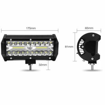  De Brand Nou de Lumină LED Bar Kituri de 2 buc/Set 4000LM 4WD Accesorii Combo Beam OffRoad Loc Inundații de Muncă Lumini de Conducere