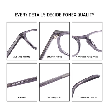  De lux Piața de Acetat Optic Ochelari Cadru Bărbați Femei Miopie Eyewears Super-Flexibil Și Durabil Material Rim Ochelari BOA1083
