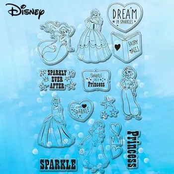  Disney Princess Timbru Clar și Moare Ariel, Jasmine, Cenusareasa Timbre pentru Diy Scrapbooking Hârtie Decorativă Carte Face Noi 2022