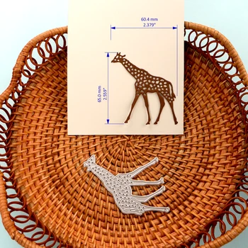  DUOFEN TĂIERE de METAL MOARE girafa animale sălbatice stencil DIY Hârtie Album Album 2021 noi