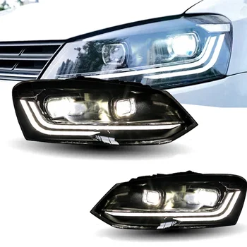  Faruri Pentru VW POLO Faruri cu LED-uri 2011-2018 Cap Lampa Lumini Fata Styling Auto DRL Semnal Proiector Lentilă Accesorii Auto