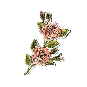  Floare trandafir Bujor Planta de Fier Patch-uri pentru Îmbrăcăminte, Broderii Autocolante Flori Tesatura Coase pe Broderie Patch-uri Aplicatiile de Flori DIY