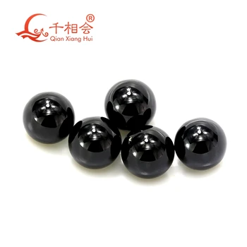  Forma minge Frumoasă Naturală de culoare neagră spinel Mașină de tăiat piatră prețioasă