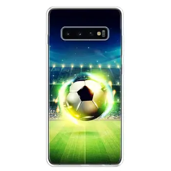  Fotbal Minge de Fotbal Design Telefon Caz Acoperire Pentru Samsung Galaxy S10 S20 S21 S9 S8 S7 Nota 10 20 9 8 FE J4 J6 Ultra Lite Pro Plus