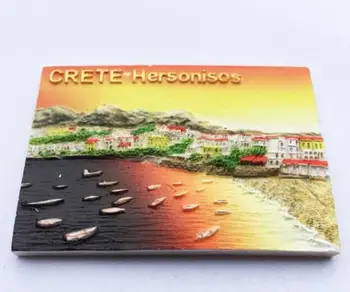  Grecia Grete Hersonissos Apus De Soare Peisaj Marin Turism Suvenir Magnet De Frigider Magneti De Frigider Magnet Decor Acasă Cadou