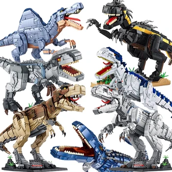  Ideea Seria Jurassic Park Indominus Rex Dinozaur Blocuri Triceratops, Tyrannosaurus Rex, Cărămizi Set Jucarii Cadou