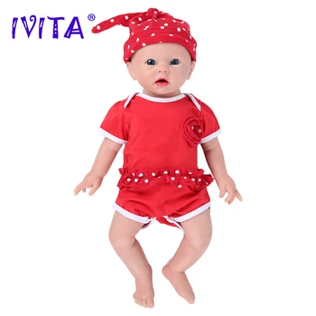  IVITA WG1519 19inch 3700g Corp Plin de Silicon Renăscut Baby Doll Fată Nou-născut Copilul Realist Nevopsite DIY Gol Jucarii pentru Copii
