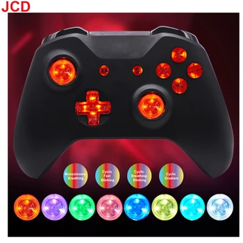  JCD 1set Multi-Culori Luminated D-pad-ul Thumbsticks Fata Butoane LED Kit pentru Xbox One S Controler 8 Color Touch Control Clasic