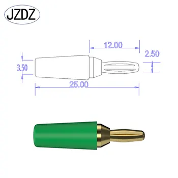  JZDZ 10buc/lot 2,5 mm Mufă Banană Electrice Conector Adaptor 5 Culori J. 10007