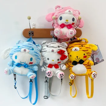  Kawaii Pluș Sanrio Rucsac Kitty Rucsacuri pentru Fete Melodie Anime Pluș pentru Sac de Animale de Pluș Jucării pentru Copil Ghiozdan Cadouri