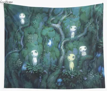  Kodama Studio Ghibli Tapiserie De Perete De Acoperire Prosop De Plajă Arunca Pătură Picnic Yoga Mat Decor Acasă
