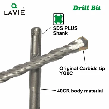  LAVIE 3pc/Lot SDS-Plus burghie, 6, 8 și 10 mm 210 mm Gaura Văzut de Foraj pentru Ciocan Electric de Perete de Beton Caramida Bloc de Zidărie DB01010