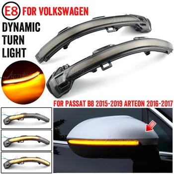  LED Lumina de Semnalizare Pentru VW Passat B8 Variant Arteon Retrovizoare Oglinda Laterală Dinamică Secvențială de Semnalizare Indicator 2016 2017