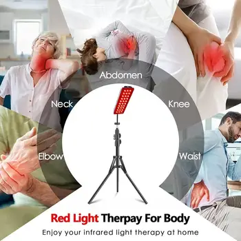 LED Roșu Infraroșu Terapie cu Lumină Lampă cu Suport Reglabil 660nm Redlight & 850nm de Lumină în Infraroșu Dispozitiv pentru Corpul Durerii