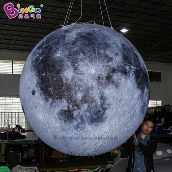  Livrare gratuita 2 Metri etanș PVC Gonflabile Luna cu Lumini de Aer sigilat Planeta Sfera Balon pentru Decor