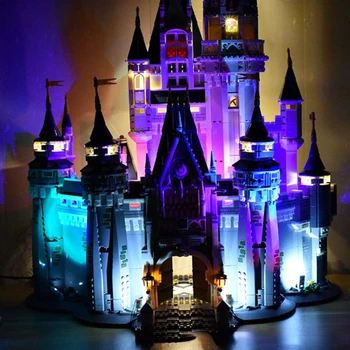  Lumina Led-uri pentru 71040 Oraș Creativ Cenusareasa Printesa Castelul 16008 Blocuri Jucării(NU se Includ În Model)
