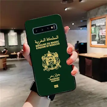  Maroc Flag Pașaport Caz de Telefon pentru Samsung S10 21 20 9 8 plus lite S20 UlTRA 7edge