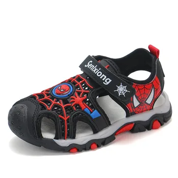  Marvel Spiderman pentru Copii Pantofi Sandale de Vara pentru Copii Sandale Noi Copii Pantofi de Plaja Baotou Fund Moale Adidasi Spiderman