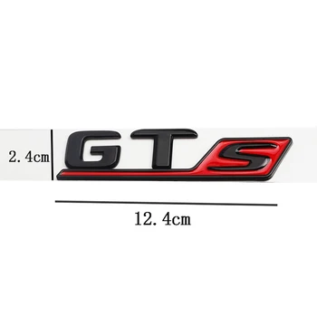  Masina 3D ABS GTS Logo-ul Decalcomanii Autocolant Pentru Mercedes Benz C63 AMG E63 CLS63 GLC63 G63 Portbagaj Litere Emblema, Insigna de Styling Autocolante
