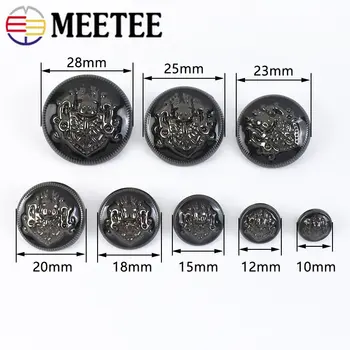  Meetee 10buc 10-28mm Metal Buton Rotund Retro Coadă Butoane pentru Haina Tricou Catarame Haine Decorare Cataramă Accesorii de Cusut