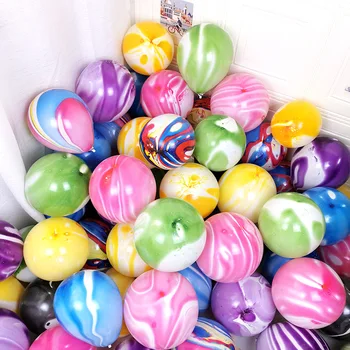  Metal baloane din latex de 10-inch 20 de piese de balon consumabile colorate de marmura de metal baloane latex agat balon