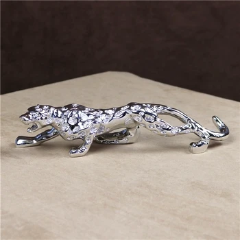 [MGT]Galvanizare Leopard în Miniatură Rășină Pantera Statuie Prădător Decor Cadou Ambarcațiuni Ornament Decor Accesorii