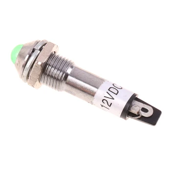  Mini-Indicator LED de 8mm Fir Metalic 12V 220V Panou de Lumină, lampă de Semnal Pilot de Control