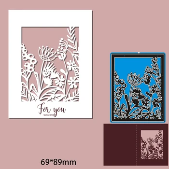  Moare de tăiere de Flori DIY Resturi de Rezervare Album Foto Relief Cărți de Hârtie 69*89mm