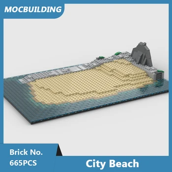  MOC Blocuri City Beach Model DIY Asamblate Cărămizi Serie de Film Creativ de Învățământ Display Jucarii pentru Copii Cadouri 665PCS
