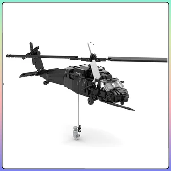  MOC Militar Seria MH-60G Pavaj Eagle Air Force Elicoptere de Salvare Bloc Colaj Set DIY Băiat Jucarii de Cadouri de Craciun